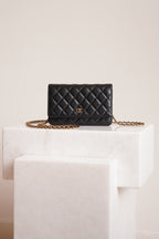CHANEL WALLET ON CHAIN | BLACK