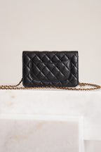 CHANEL WALLET ON CHAIN | BLACK
