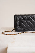 CHANEL WALLET ON CHAIN | BLACK