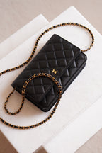 CHANEL WALLET ON CHAIN | BLACK
