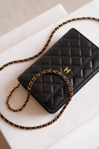 CHANEL WALLET ON CHAIN | BLACK
