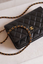 CHANEL WALLET ON CHAIN | BLACK