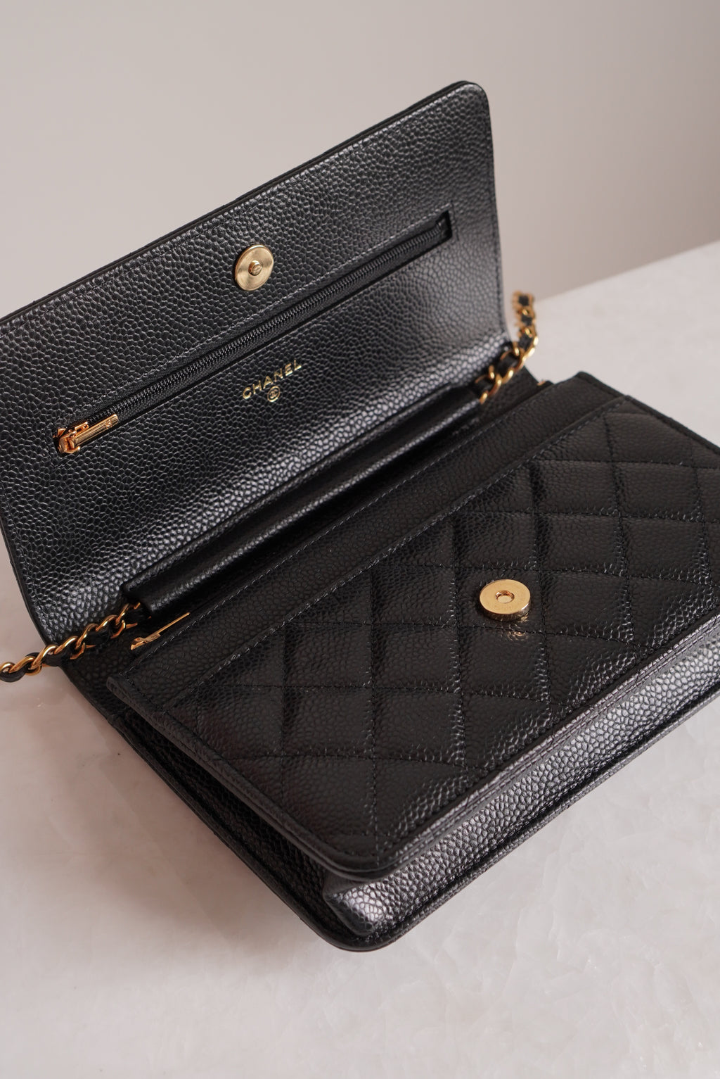 CHANEL WALLET ON CHAIN | BLACK