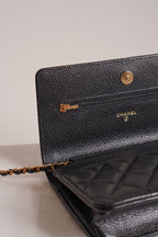 CHANEL WALLET ON CHAIN | BLACK