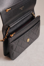 CHANEL WALLET ON CHAIN | BLACK