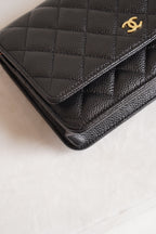 CHANEL WALLET ON CHAIN | BLACK