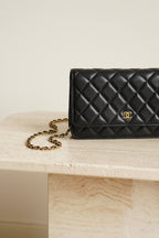 CHANEL WALLET ON CHAIN | BLACK