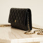 CHANEL WALLET ON CHAIN | BLACK