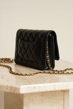 CHANEL WALLET ON CHAIN | BLACK