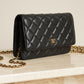 CHANEL WALLET ON CHAIN | BLACK