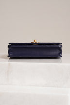 CHANEL PILLOW CRUSH WALLET ON CHAIN | DARK BLUE