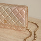 CHANEL WALLET ON CHAIN | METALLIC GOLD