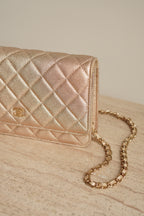 CHANEL WALLET ON CHAIN | METALLIC GOLD