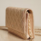 CHANEL WALLET ON CHAIN | METALLIC GOLD