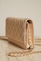CHANEL WALLET ON CHAIN | METALLIC GOLD