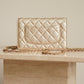 CHANEL WALLET ON CHAIN | METALLIC GOLD