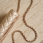CHANEL WALLET ON CHAIN | METALLIC GOLD