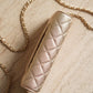 CHANEL WALLET ON CHAIN | METALLIC GOLD
