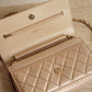 CHANEL WALLET ON CHAIN | METALLIC GOLD