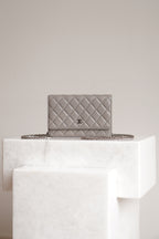 CHANEL WALLET ON CHAIN | GREY