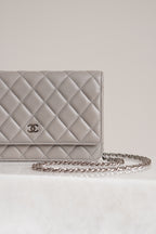 CHANEL WALLET ON CHAIN | GREY