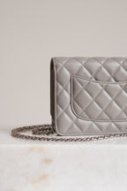CHANEL WALLET ON CHAIN | GREY