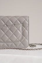 CHANEL WALLET ON CHAIN | GREY