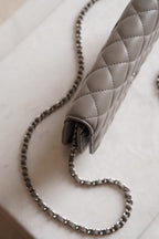 CHANEL WALLET ON CHAIN | GREY