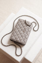 CHANEL WALLET ON CHAIN | GREY