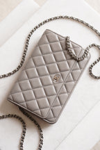 CHANEL WALLET ON CHAIN | GREY