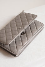 CHANEL WALLET ON CHAIN | GREY