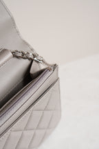 CHANEL WALLET ON CHAIN | GREY