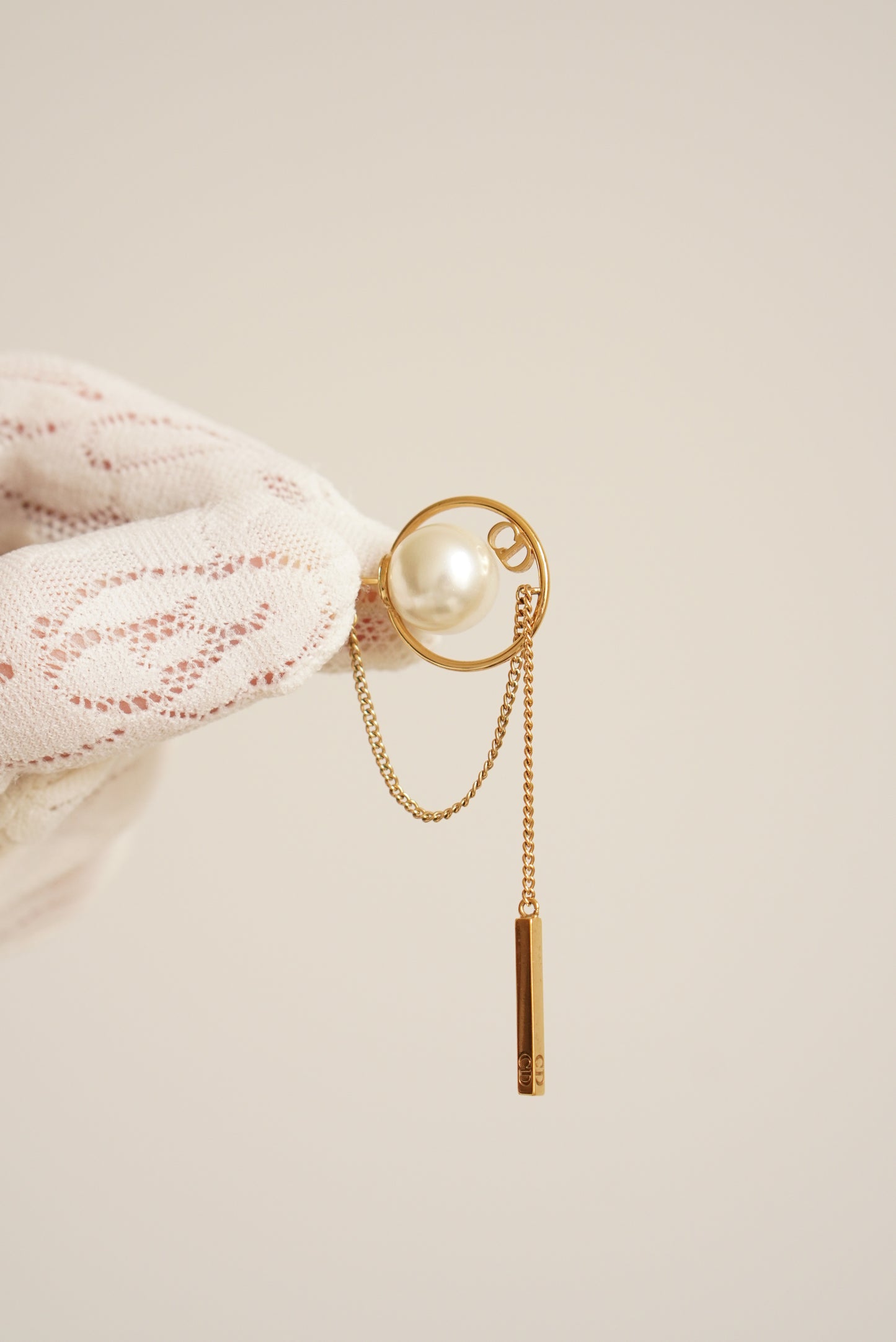 DIOR PEARL TRIBAL EARRINGS