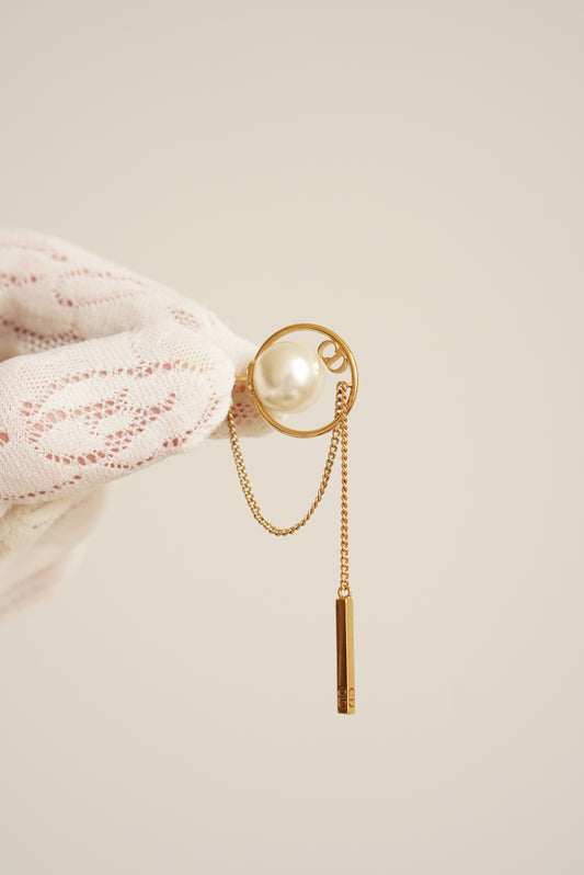 DIOR PEARL TRIBAL EARRINGS