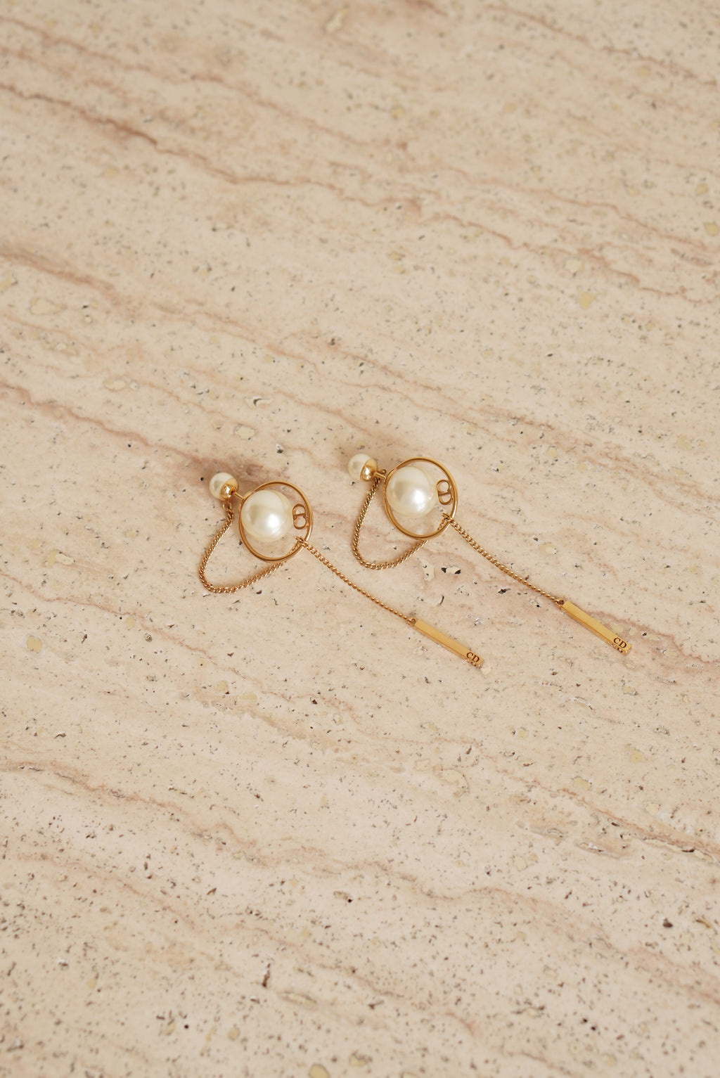 DIOR PEARL TRIBAL EARRINGS