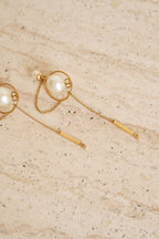 DIOR PEARL TRIBAL EARRINGS