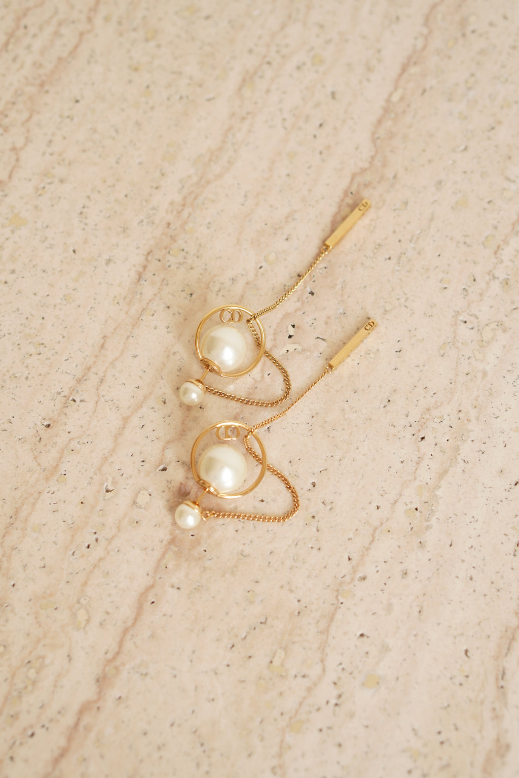 DIOR PEARL TRIBAL EARRINGS