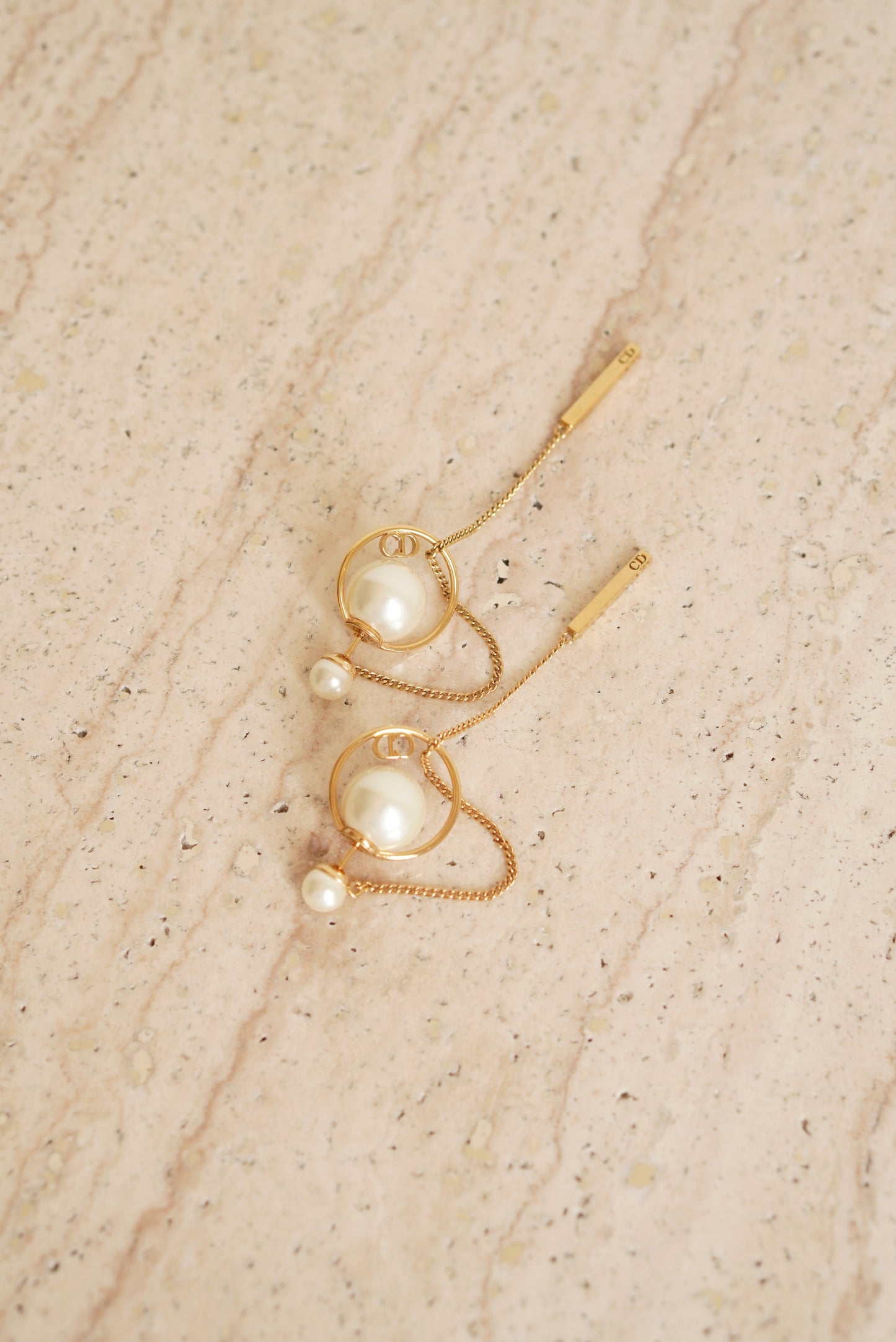 DIOR PEARL TRIBAL EARRINGS