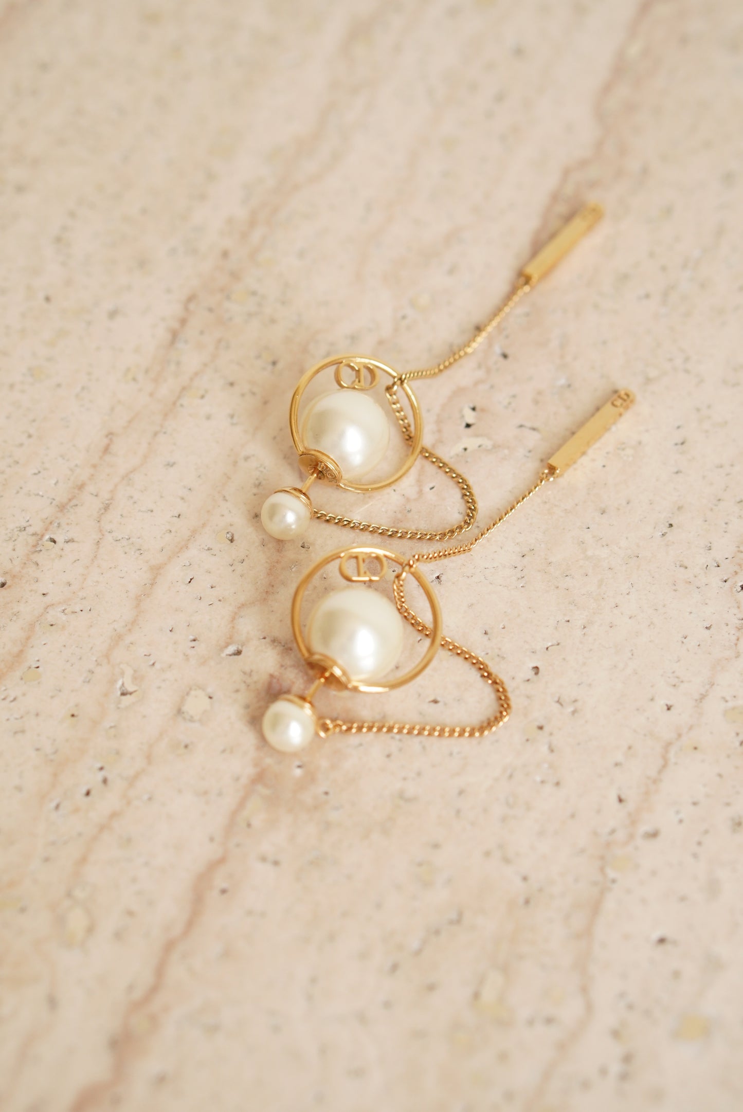 DIOR PEARL TRIBAL EARRINGS