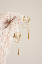 DIOR PEARL TRIBAL EARRINGS