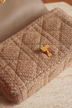 DIOR CARO MEDIUM TWEED | BEIGE