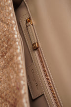 DIOR CARO MEDIUM TWEED | BEIGE