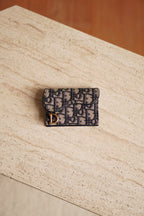 DIOR SADDLE BLOOM CARD HOLDER