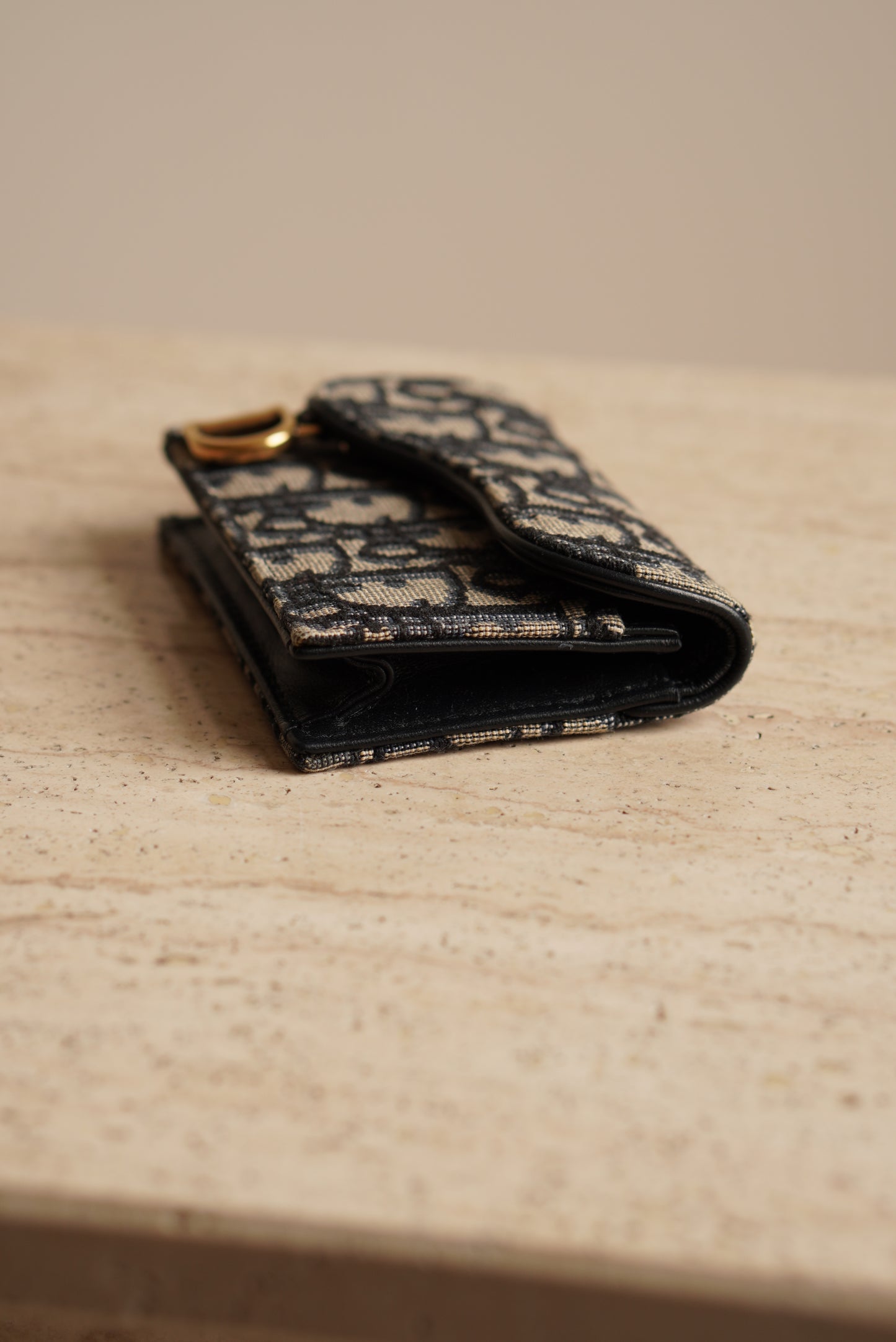 DIOR SADDLE BLOOM CARD HOLDER