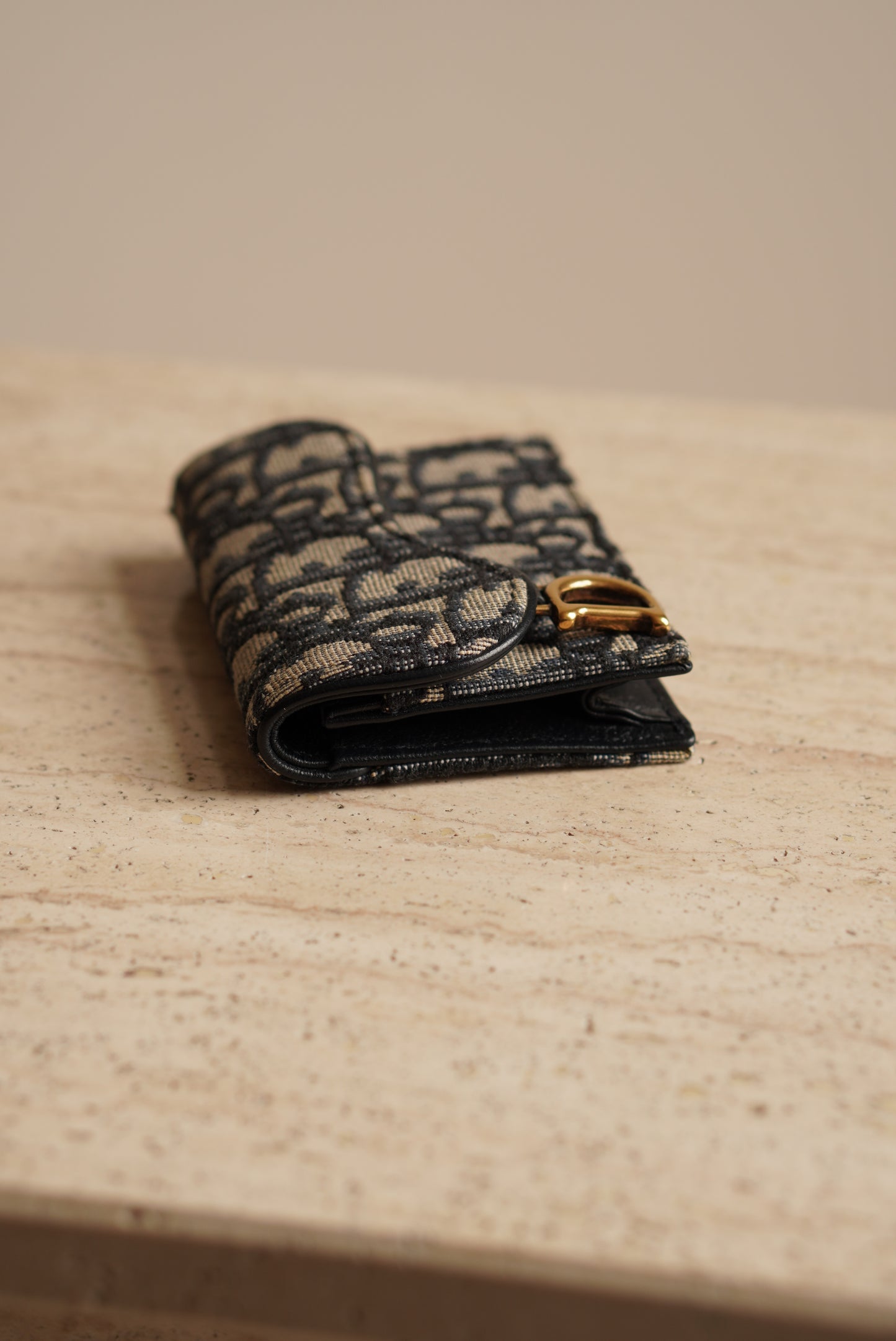 DIOR SADDLE BLOOM CARD HOLDER