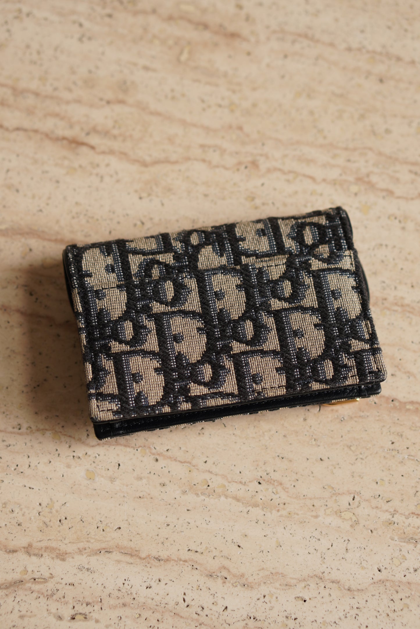 DIOR SADDLE BLOOM CARD HOLDER