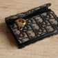 DIOR SADDLE BLOOM CARD HOLDER