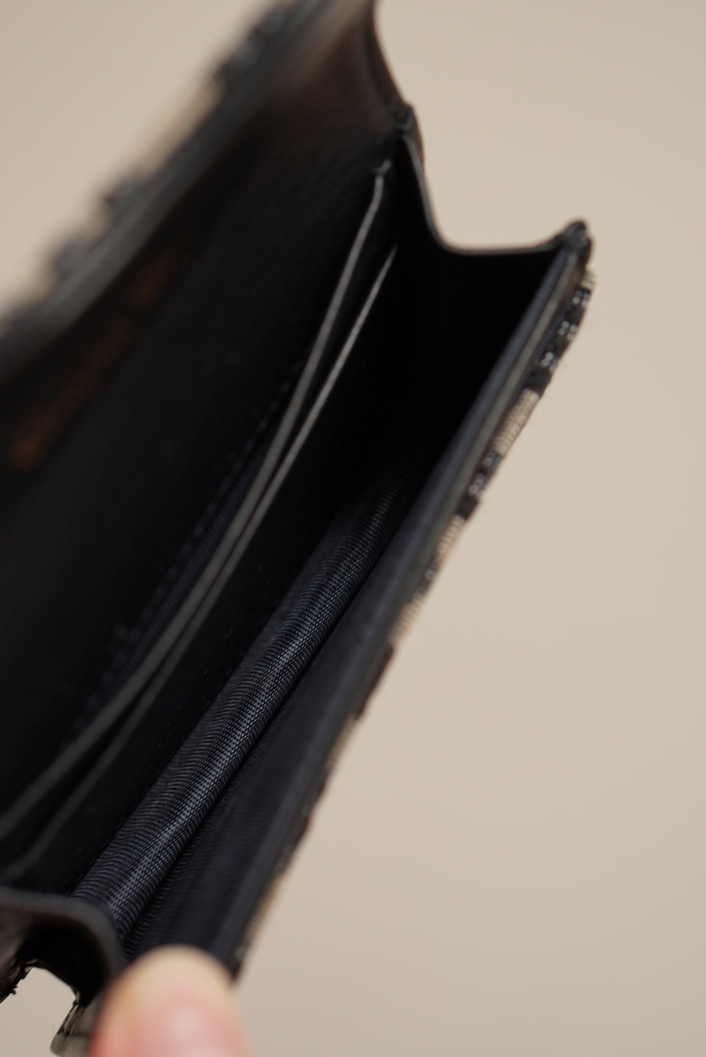 DIOR SADDLE BLOOM CARD HOLDER