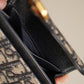 DIOR SADDLE BLOOM CARD HOLDER