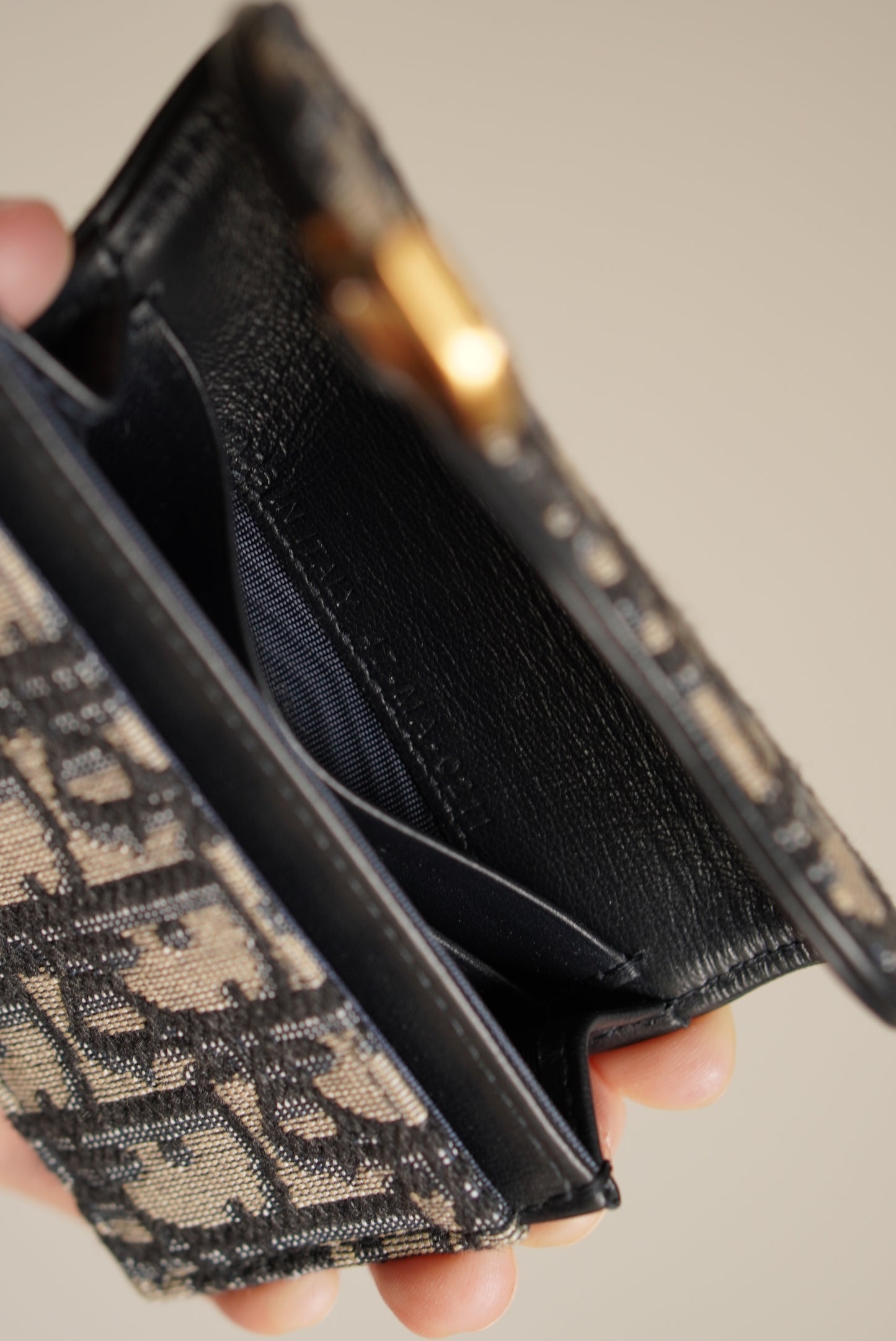 DIOR SADDLE BLOOM CARD HOLDER